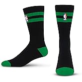 For Bare Feet NBA Logoman 2 Stripe Crew Sock Size Youth