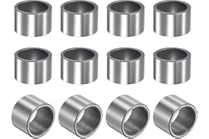 uxcell Sleeve Bearings 14mm Bore 17mm OD 12.5mm Length Sintered Iron Self-Lubricating Bushings 12pcs