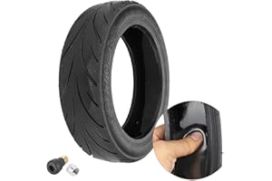 YBang 60/70-6.5 Solid Tubeless Tire with Valve with Built-in Live Glue Repairable for Segway Ninebot Max G30 Scooter 10 inch Self Repairing Non-Slip Tire