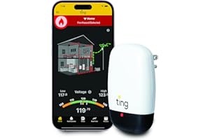 Ting Fire Electrical Fire Prevention Sensor & Service - Residential Use Only - 12 Months of Required Service Included - Home Fire Safety