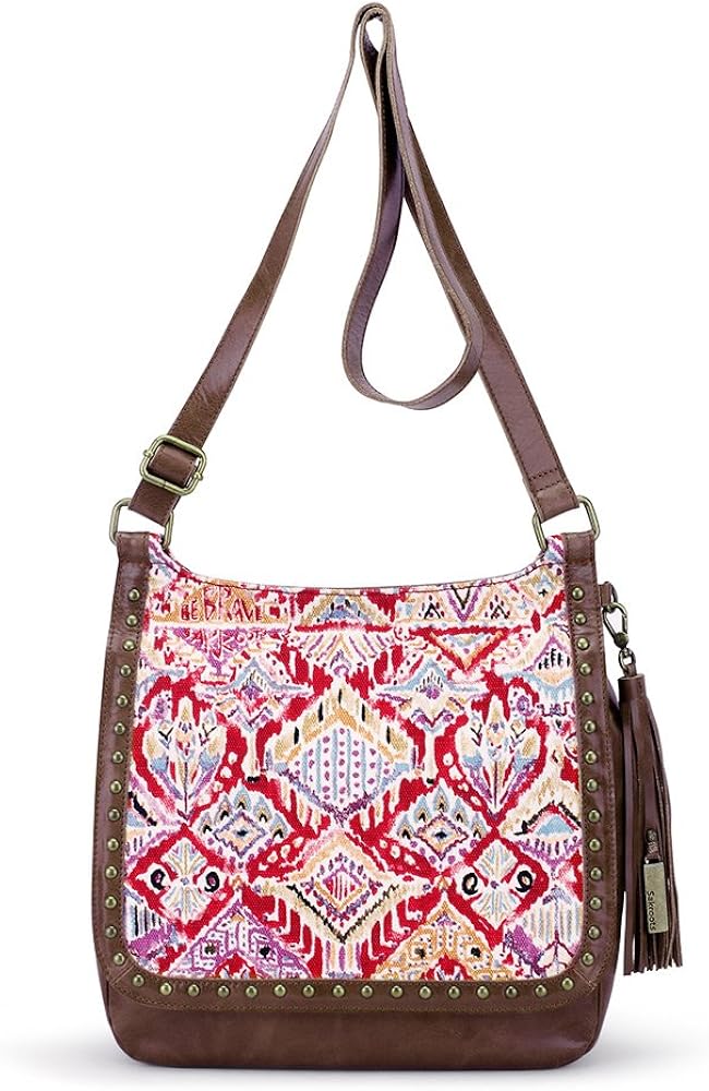 New Sakroots Women's Artist Circle Seni Leather Flap