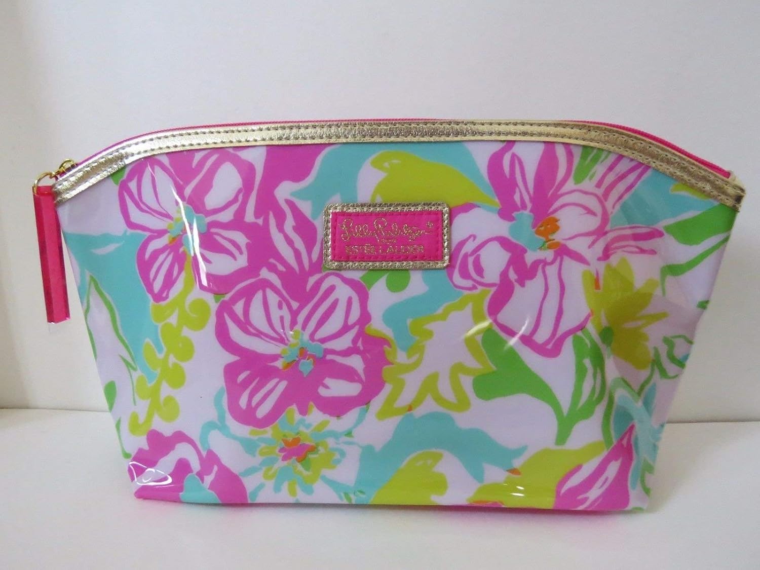 lilly pulitzer estee lauder makeup bag