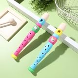 Toddmomy 2pcs Kids Plastic Recorder 6-Hole Flute Instrument Toy for Beginners view 6