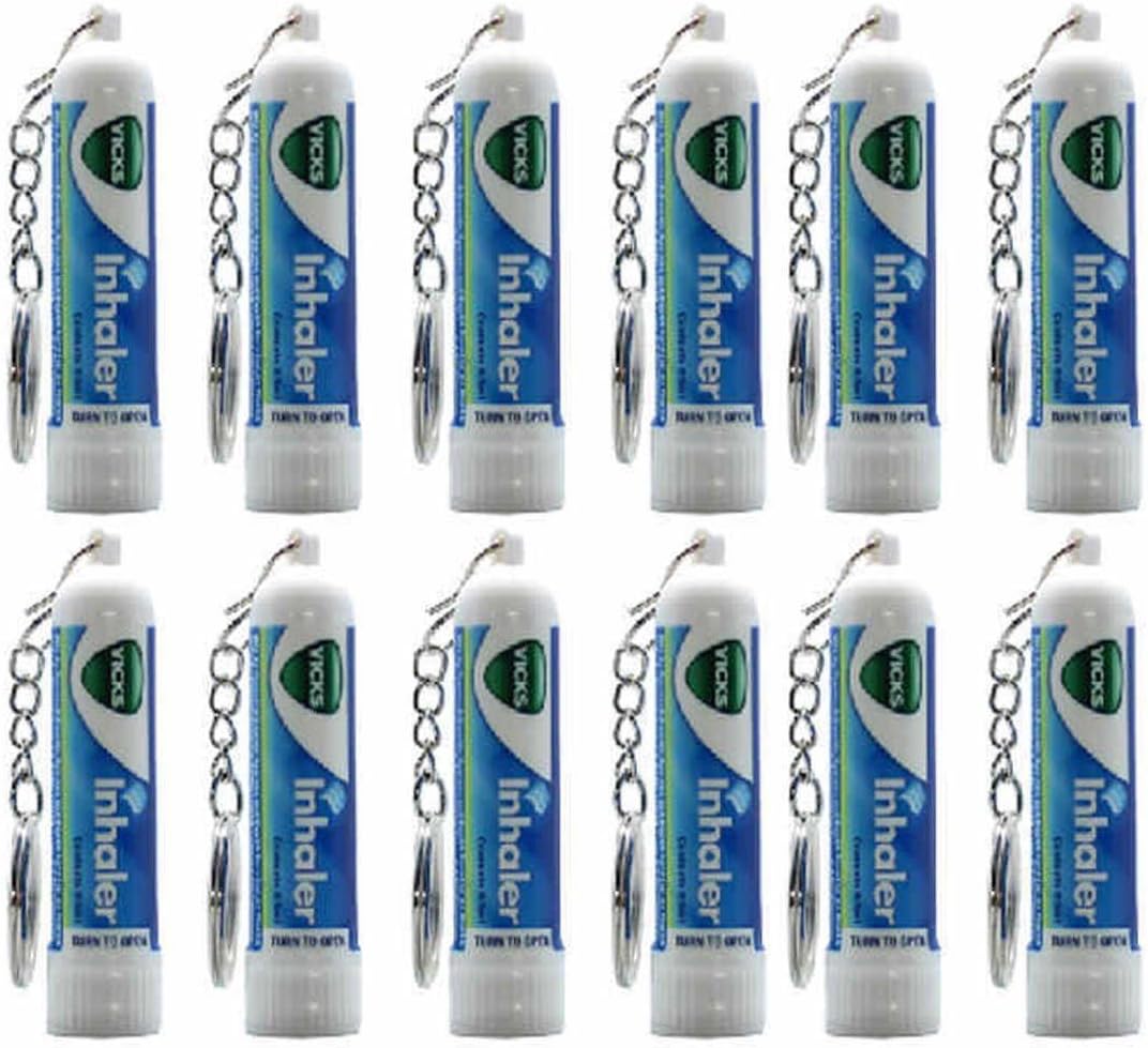 Vicks Inhaler (12 Sticks Wholesale Pack) Nasal Decongestant Vapoinhaler