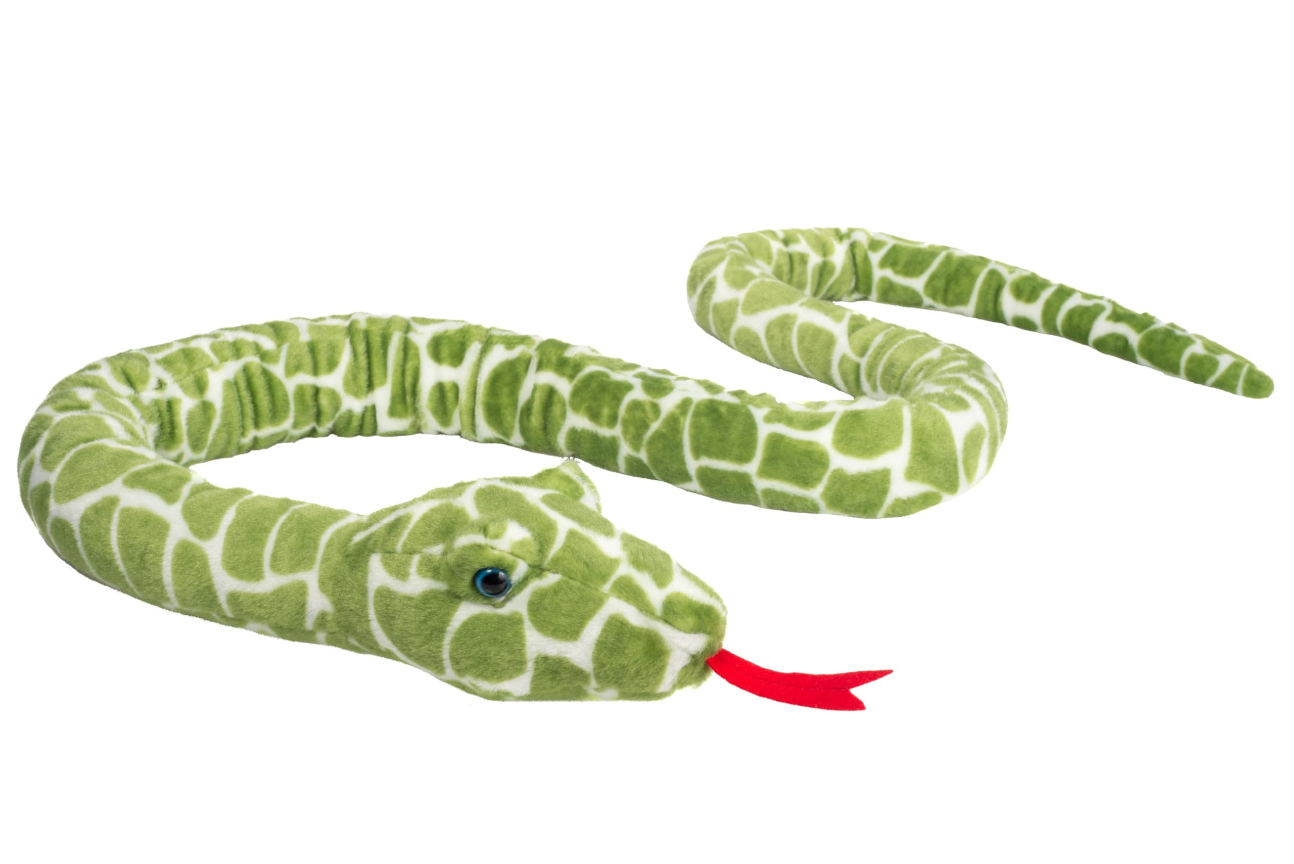 Teddy Hermann 92304 Snake green patterned 175 cm, cuddly toy
