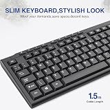 Rii RK907 USB Wired Keyboard Full Size 104 Keys UK Layout Mac Windows Android view 4