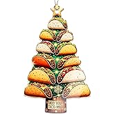 Taco Christmas Ornament - Funny Mexican Food Decor – Taco Lover Gift | Fiesta Tree Ornament – Foodie Humor Decoration – Christmas Ornament 2025 - White Elephant Gifts - Xmas Tree Funny Decoration