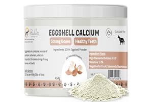 Buddies All Natural Eggshell Calcium for Pets 454g – Joint Supplement, Bone, Teeth & Mobility Support for Dogs and Cats – Nat