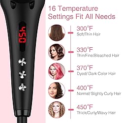 Enhanced Ceramic Hair Straightener Brush by