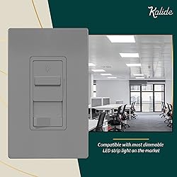 TOPGREENER Kalide 0-10V Dimmer Light Switch, LED