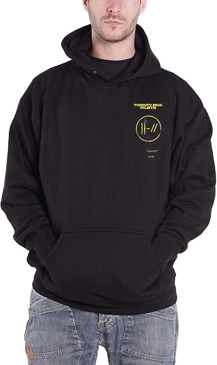 Amazon Com Official Twenty One Pilots Hoodie Trench Title Mens