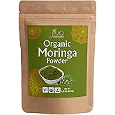 Jiva Organics Moringa Powder 1.25LB Bulk Bag - Moringa Oleifera Leaf Powder - Great for Hair, Rich in Immune Vitamin, Great Superfoods for Moringa Tea, Moringa Drink, India Grown, Vegan