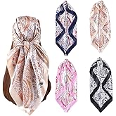upeilxd 35” Hair Scarf for Women Satin Hair Scarves Silk Bandanas Scarf Headscarf Hair Wrapping and Sleeping