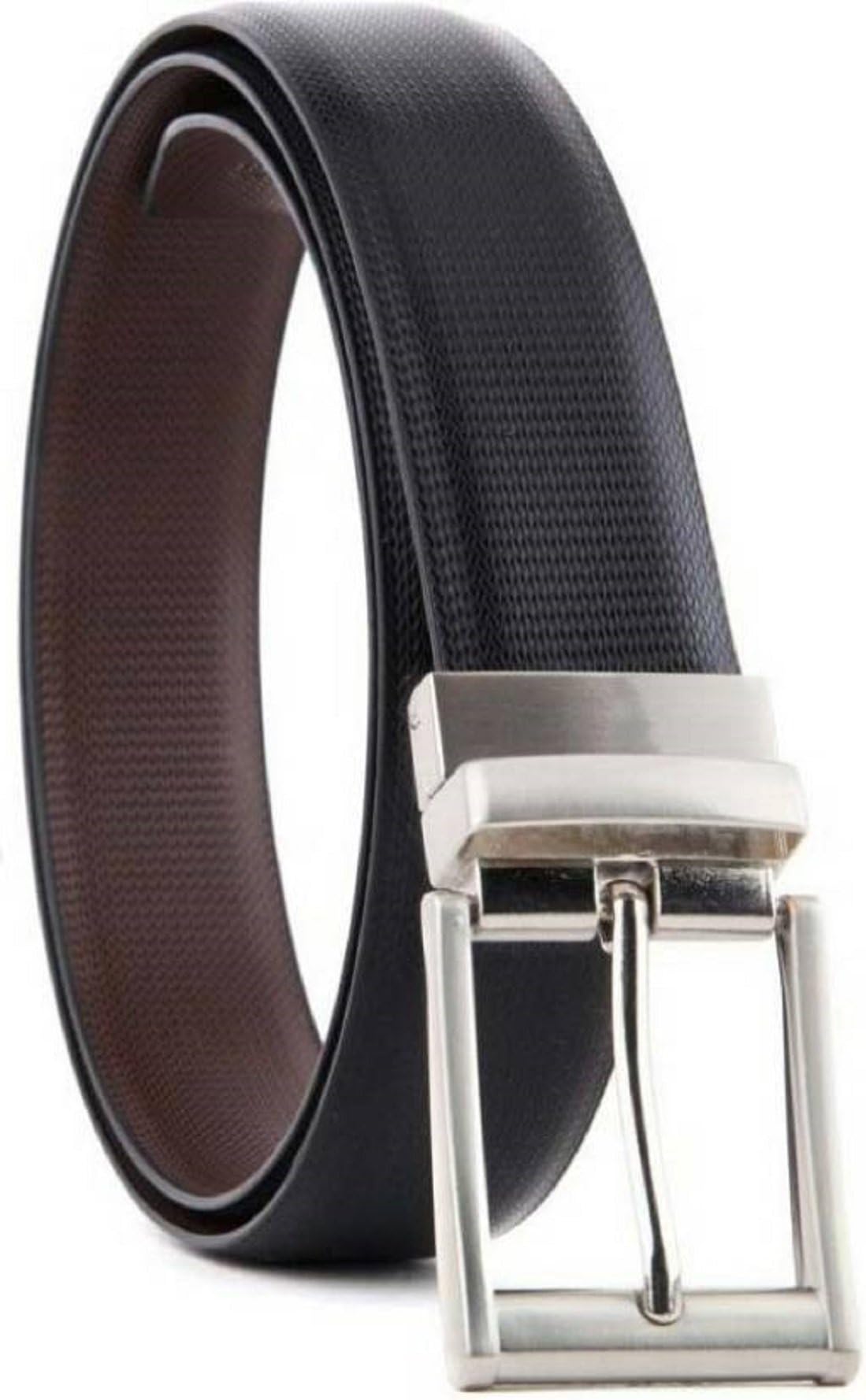 Kaezri Men's Pu Leather Reversible Belt | Black/Brown |(1 year Guarantee)-belts for men formal branded-belt for men casual-belt for men formal-gifts for men-belts for men-leather belt for men formal branded
