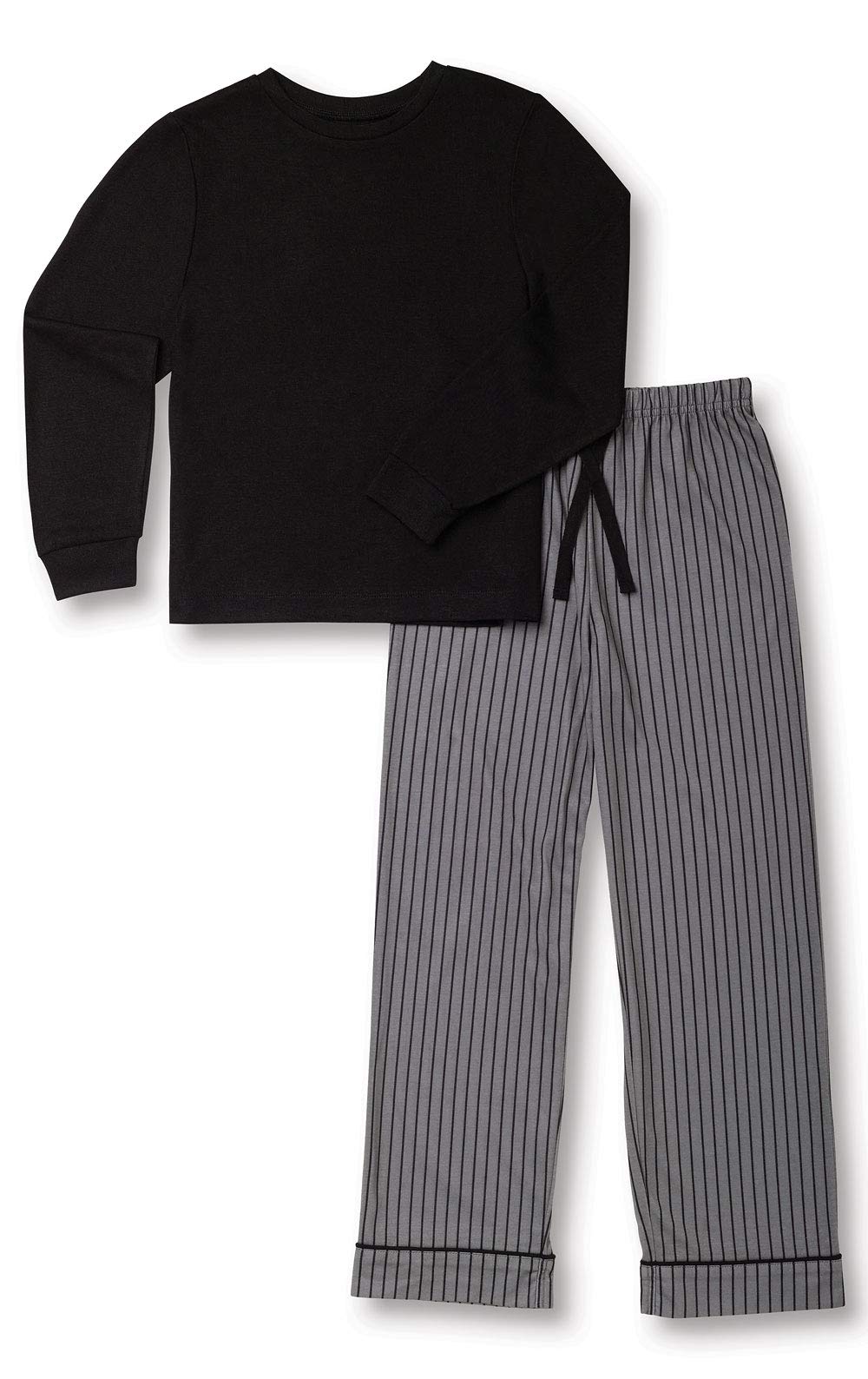 PajamaGram Boys Size 6 Pajamas - Kids PJs Boys, Charcoal Stripes, 6 Image