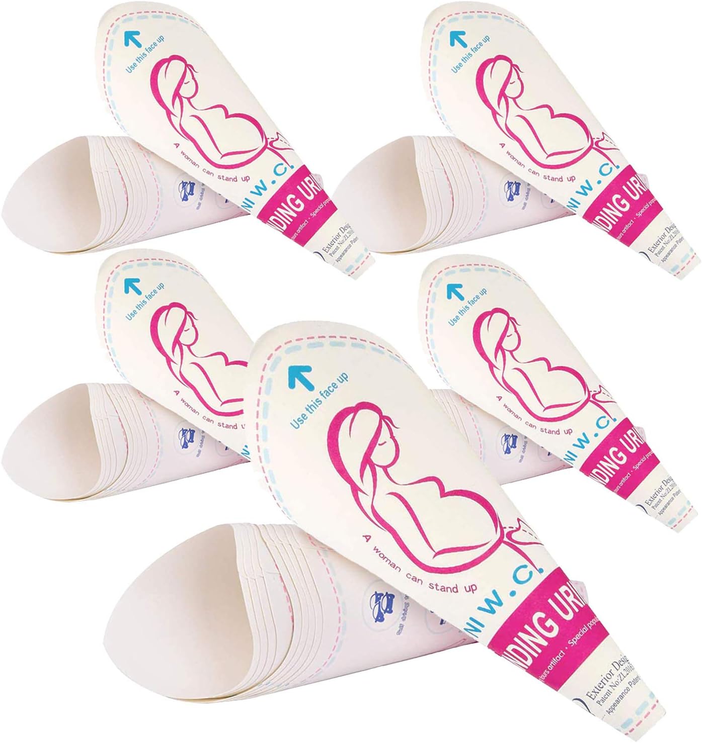 Pink Disposable Urinal Bags for Women feminal emale Urinal Funnel