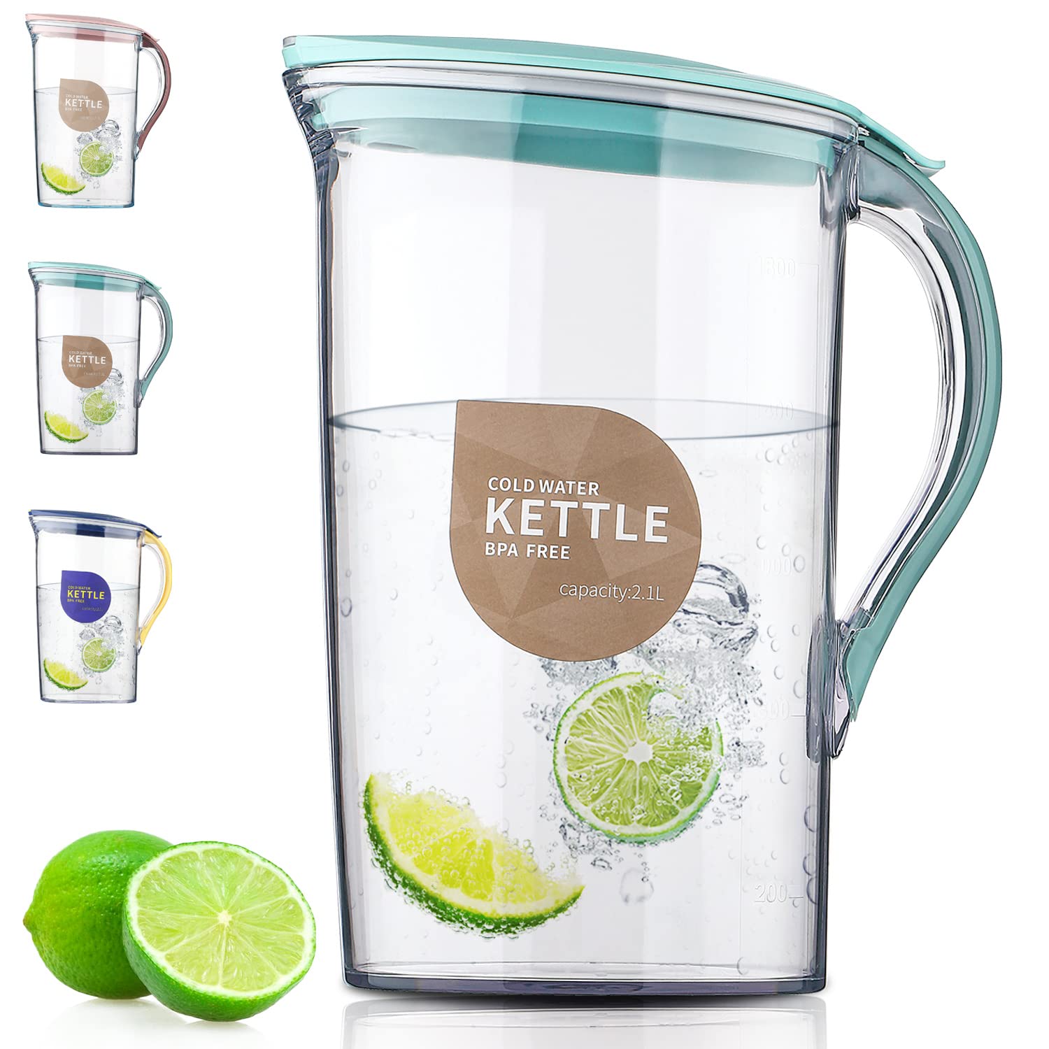 Berglander Fridge Door Water Pitcher With Lid