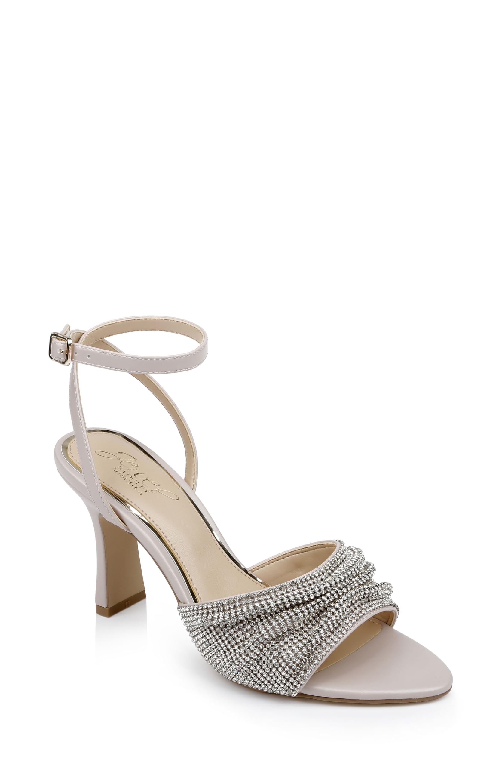 Photo 1 of size 8 Jewel Badgley Mischka Huntley Crystal Strap Stiletto Heel Sandal