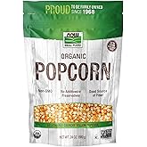 NOW Foods, Organic Popcorn, Non-GMO, No Additives or Preservatives, Source of Fiber, 24-Ounce (Packaging May Vary)
