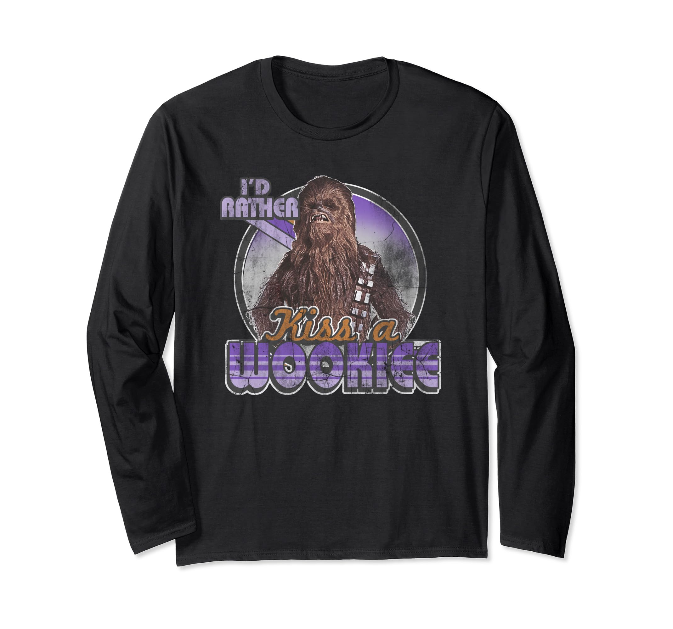 Star Wars Chewbacca Kiss A Wookiee Long Sleeve T-Shirt