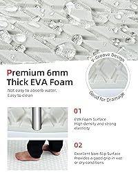 Abahub EVA Foam Boat Decking 96''x38'' Non-Slip
