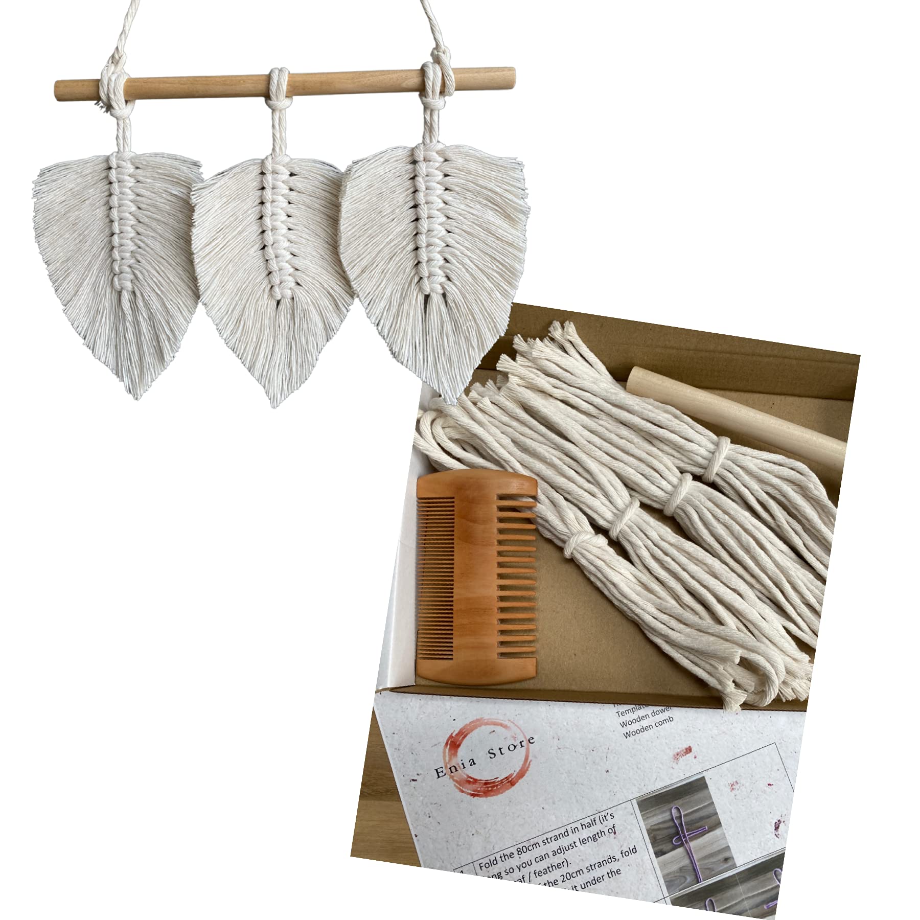 Enia Store Macreme Leaves kit (Natural)
