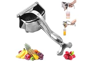 Hand Juicer Squeezer, Aluminum Manual Press Juicer, Comfortable Ergonomic Grip, Protable Multifunctional Heavy Duty Manual Fr