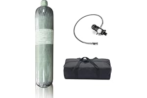 Pautaca CE 2L/122ci 4500psi air Tank,Paintball/hpa Tank,pcp/Paintball air Tank Carbon Fiber Scuba Tank with 4500psi M18*1.5 Thread Dual Gauge Valve,Produced in 2025