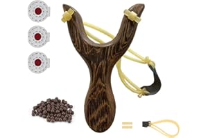 NISPOTDOR Hunting Catapult Toy Slingshot for Kids/Children/Adult, Solid Wooden Outdoor Sling Shot with Classic Construction
