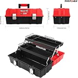 MAXPOWER 17-Inch Tool Box Plastic Storage Cantilever Tray Organizer view 2