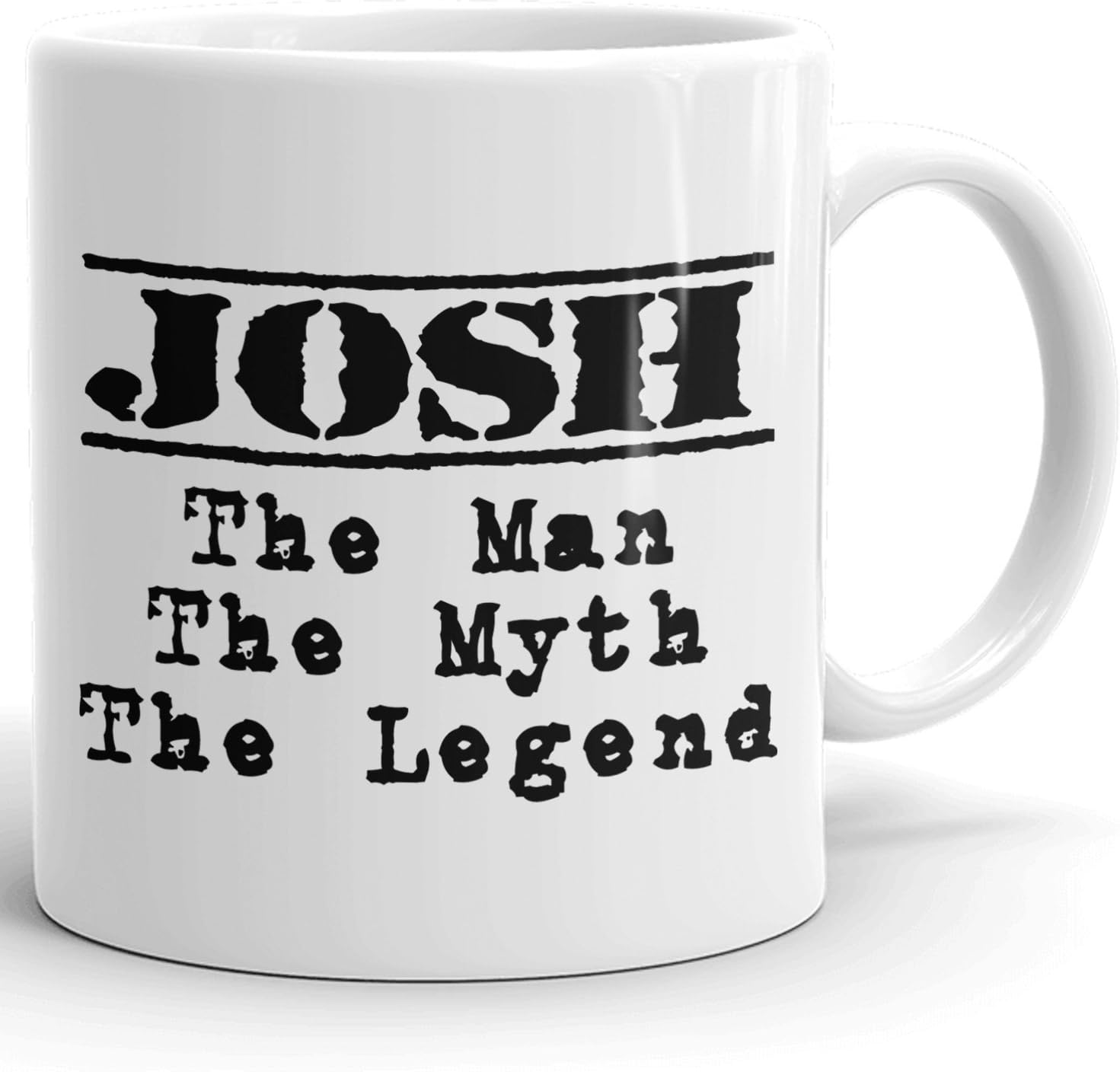 MugMax The Man the Myth The Legend D1 Ceramic Coffee Mug Personlised Josh White 11 oz