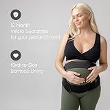 BABYGO 4 in 1 Pregnancy Support Belt with 40 Page Book Black view 7