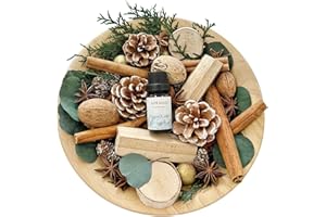 Apragaz Christmas Potpourri-Green Christmas Vase Filler with Cinnamon Sticks, Anise, Cedar Branches, Pine Cones Mix Potpourri, Super Pine Scented Potpourri for House Christmas Bowl Filler Décor