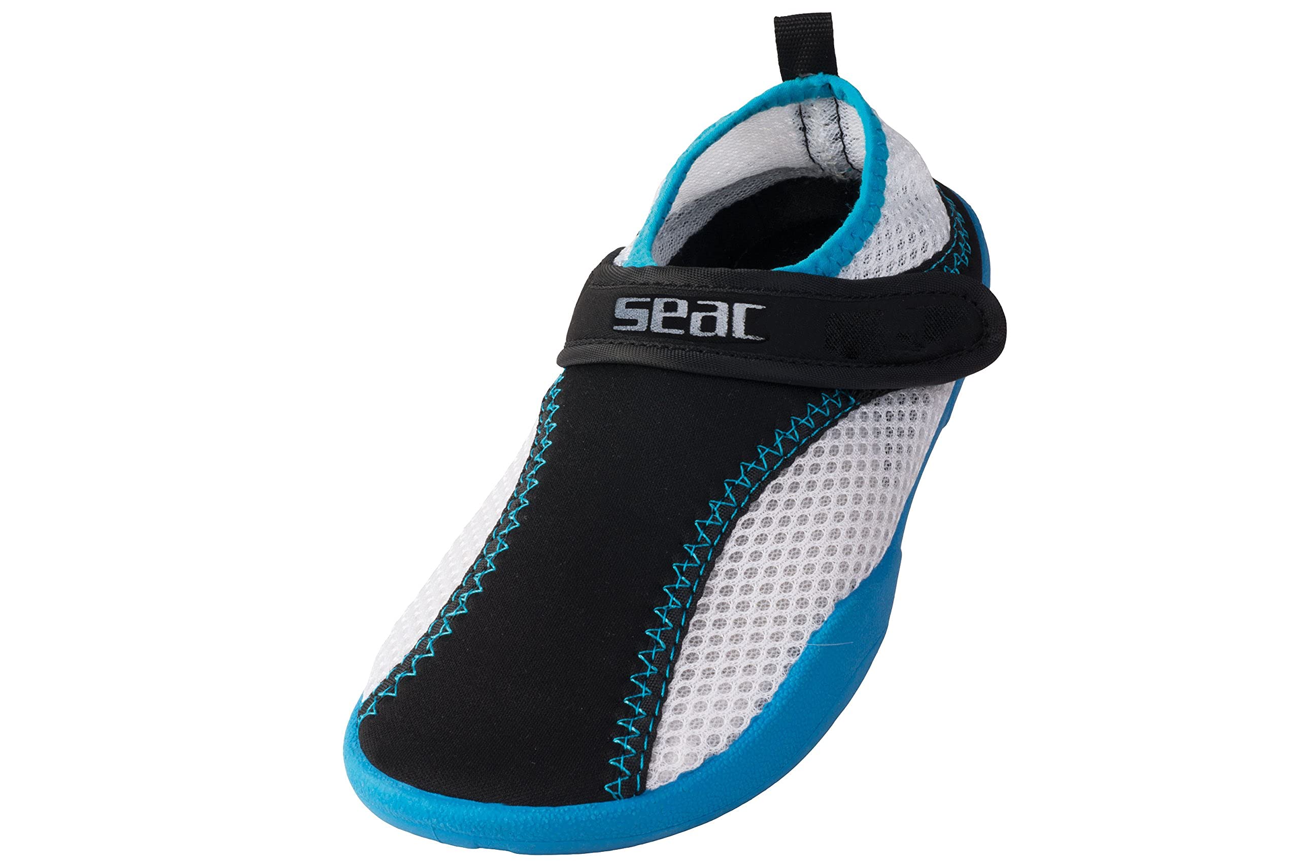 SEAC Rainbow Water Sports Shoes Barefoot Quick-Dry Aqua Waterproof Water Shoes for Men Women Blue 12, Blue, 12