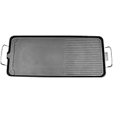 LIKARVA Extra Large Electric Grill, Smokeless Indoor Griddle, Barbecue Grill for Outdoor Camping Backyard with 5 Temperature 