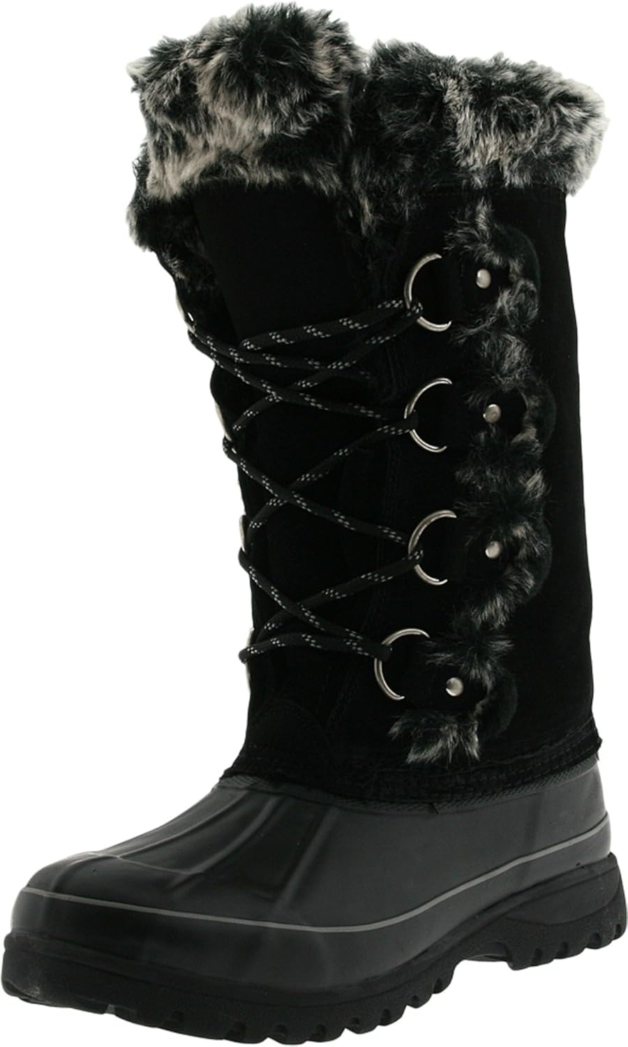 Khombu Women's Arctic Boot, Black, 11 B (M) US Snow Boots