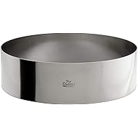 Fat Daddio's Stainless Steel Round Cake & Pastry Ring, 10 x 3 Inch, Silver