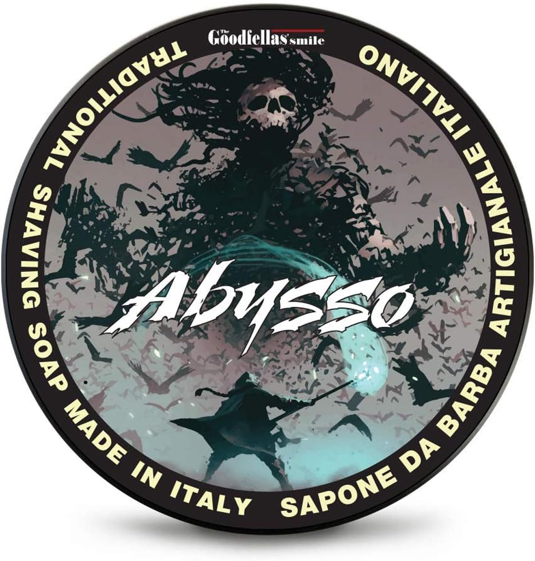 The Goodfellas’ Smile Shaving Products, 100 ml, Hand-Crafted Products Made in Italy (Abysso Shaving Soap)