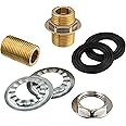 DuraSteel Wall Mount Faucet Installation Kit - Commercial Kitchen Faucet Mounting Adapter Set for 1/2-inch IPS Female Inlet - Space Saving Backsplash Kit