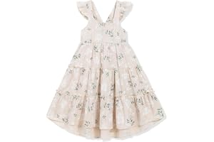 Hipea Toddler Baby Girls' Dresses Outfits Sleeveless Backless Colour Block Dress Kids Casual Beach Dresses