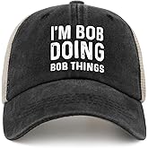 Im Bob Doing Bob Things Hat Trucker Hat Men Vintage Mesh Hat for Summer