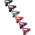 IKINGSKY Men's Colorful Thong Quick-dry T-back Underwear Sexy Bulge Under Panties for Men