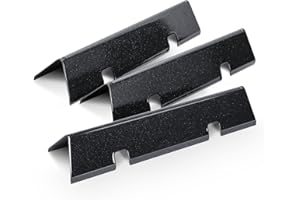 Grimate 7735 Flavorizer Bars for Weber Spirit 200 Series with Front Control Knobs, 15.3", Porcelain-enameled, Upgrade Desgin, 3-Pack, Replacement for Spirit II E/S-210, E/S-220 (2017 to Newer).