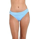 Island Goddess Shirred Band Hipster Bikini Swimsuit Bottom