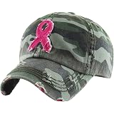 Funky Junque Breast Cancer Baseball Cap 
