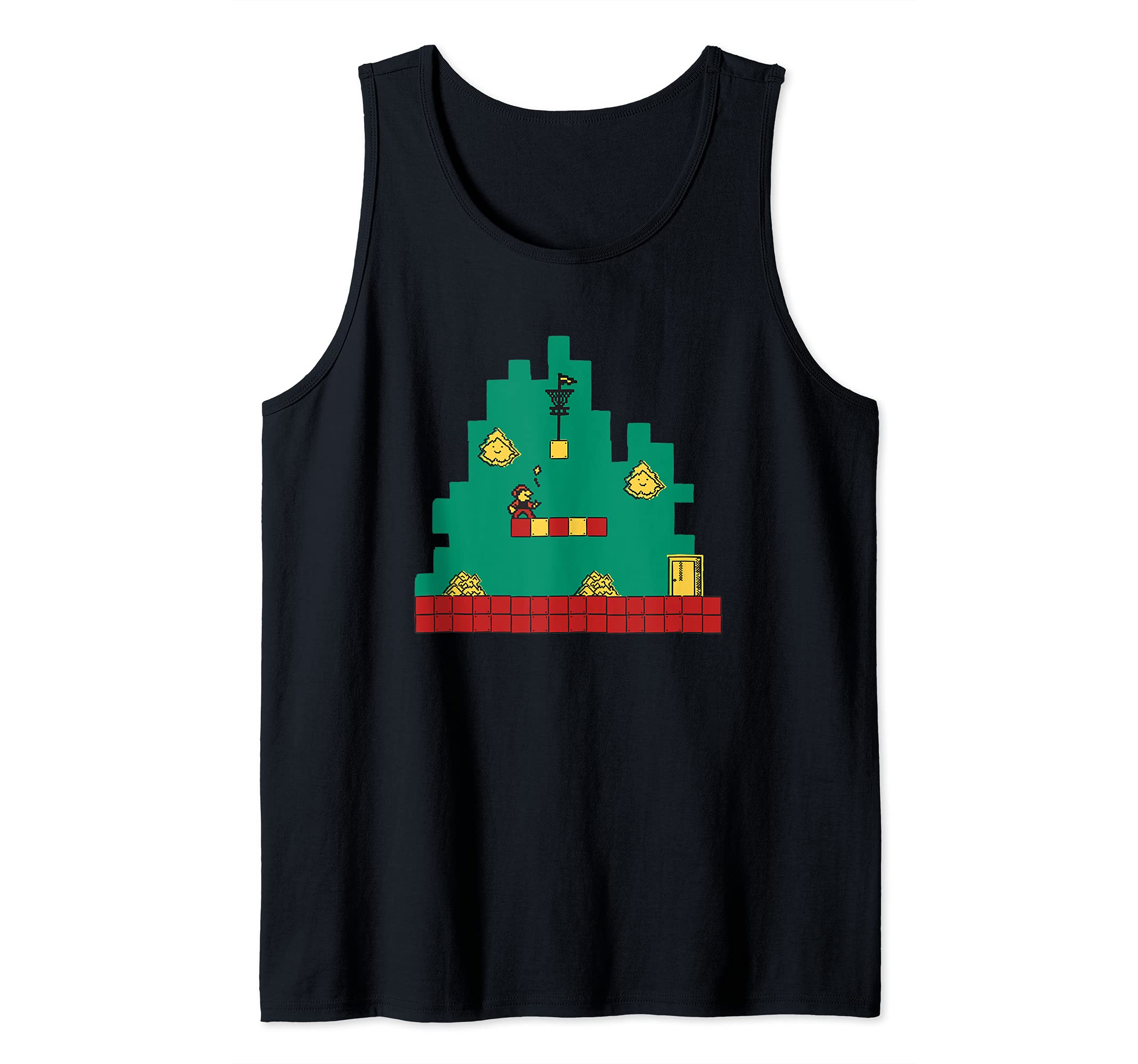 Disc Golf Retro Vintage Videogame Flying Disc Sport Tank Top