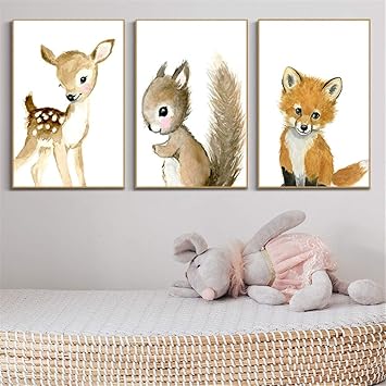 Martin Kench 3er Set Bilder Kinderzimmer Deko Junge Madchen Poster Kinderbilder Wandgestaltung Wanddekoration Wandbilder Babyzimmer Stil 2 50 70cm Amazon De Kuche Haushalt