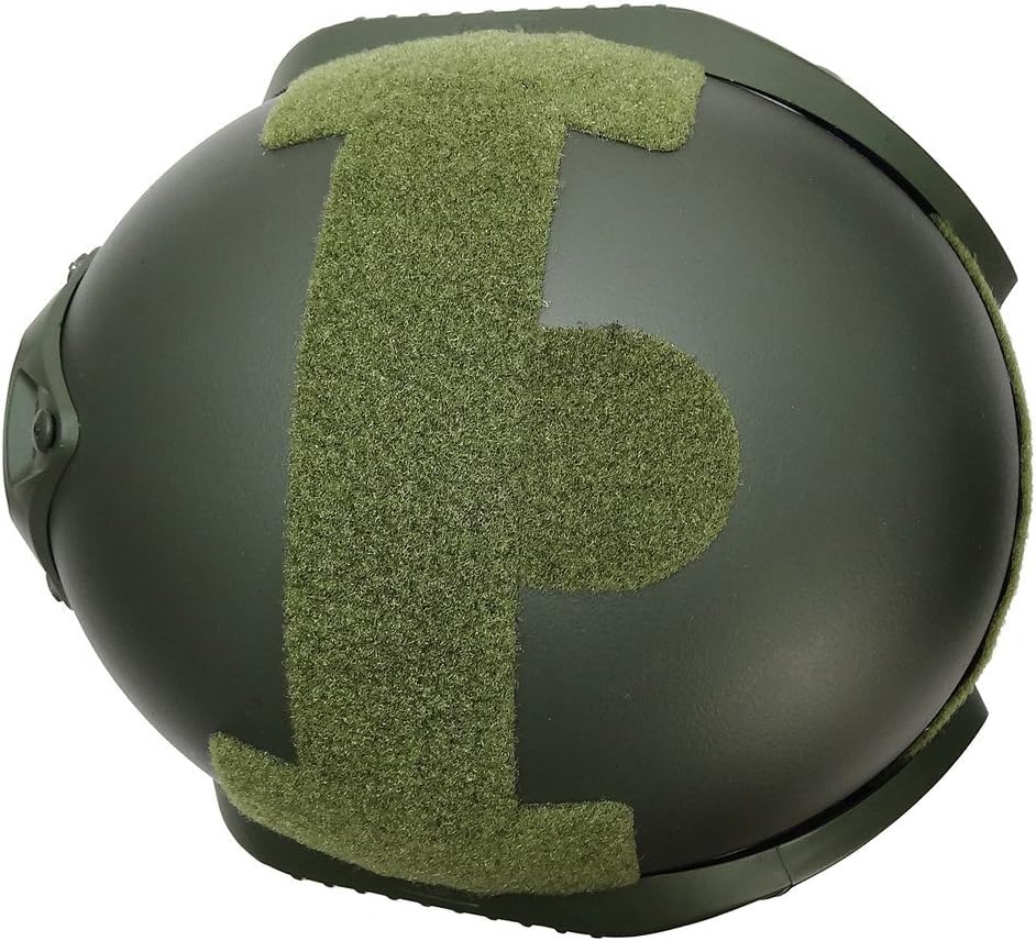 ATAIRSOFT PJ Type Tactical Airsoft Paintball MICH 2001 Helmet with Side Rail & NVG Mount OD Green : Sports & Outdoors