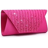 Dasein Women Evening Bags Wedding Purses Handbags Party Clutches Cocktail Prom Formal Clutch with Glitter Rhinestones