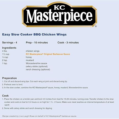 Amazon Com K C Masterpiece Original Barbecue Sauce Gluten Free 158 Oz 4 Count Grocery Gourmet Food